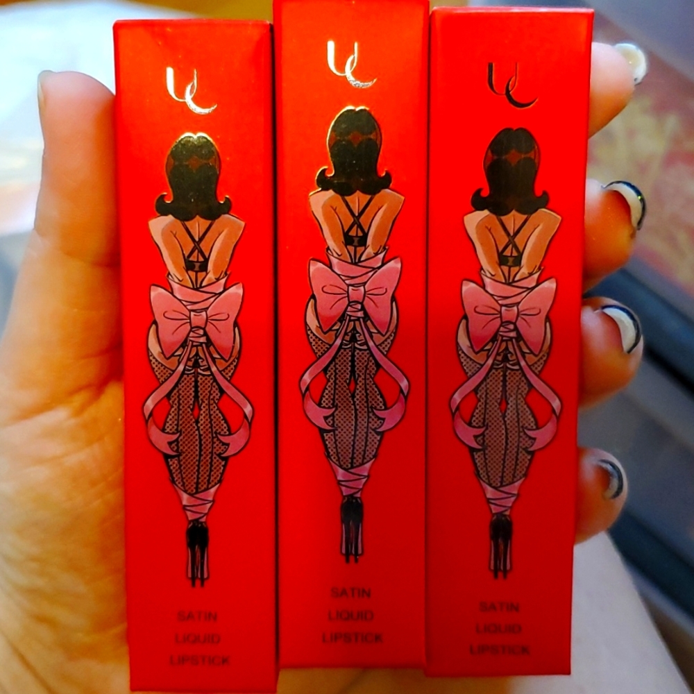 3 unearthly satin liquid lipsticks
